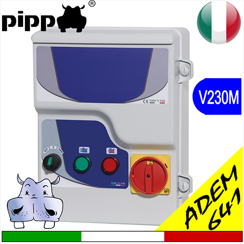 Quadro avviatore per elettropompa, DIRECT MOTOR V230M LEVEL - ADEM 641 monofase, completo di centrale per sonde di livello 3