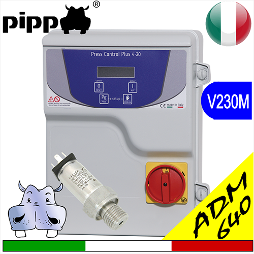 Pos.02 PRESS CONTROL PLUS V230M SA640 (completo di trasduttore) 2