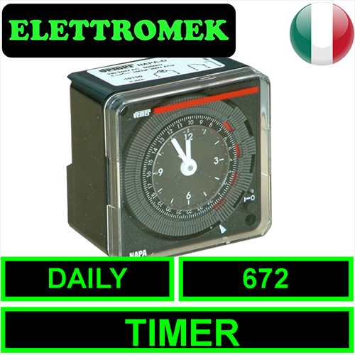 Kit Timer 72x72 per art. 672