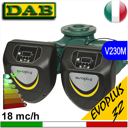 Circolatore gemellare elettronico Dab Evoplus D (doppio) DN32