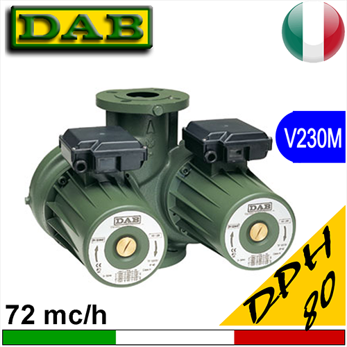 Circolatore a rotore bagnato gemellare Dab DPH (doppio) DN80