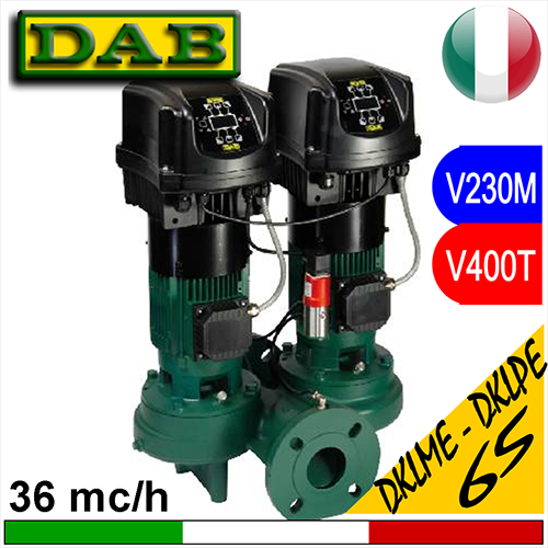 Pompa Circolatore elettronico in linea doppio gemellare Dab DKLME-DKLPE DN65