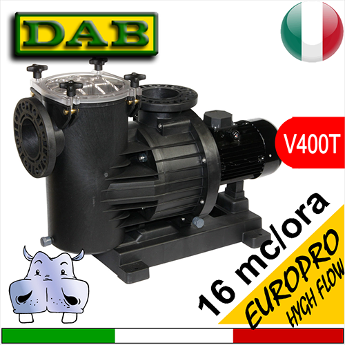 Dab Elettropompe con alte portate per piscine EUROPRO HIGH FLOW 400Vac ...