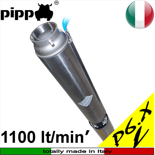 Pippo water pumps - Elettropompe sommerse P6.X.L per pozzi, motorizzazione  Caprari, modelli trifase 400Vac Pompe Sommerse Pippo X-power P6.X e motori  Caprari