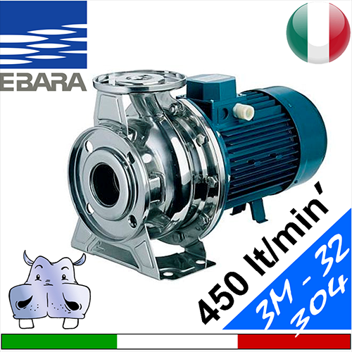 Elettropompa normalizzata inox Aisi 304 Ebara 3M-32