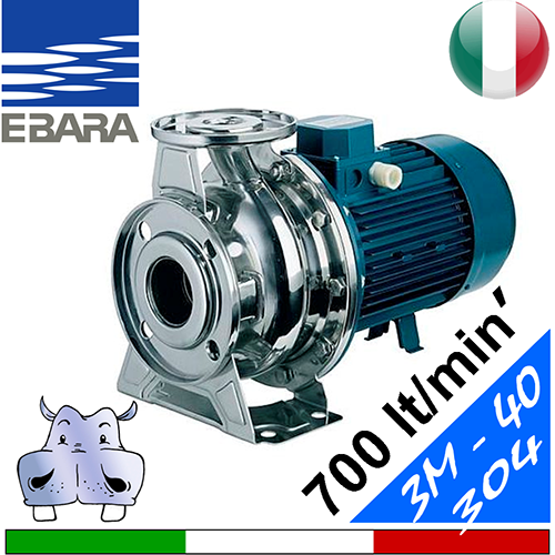 Elettropompa normalizzata inox Aisi 304 Ebara 3M-40