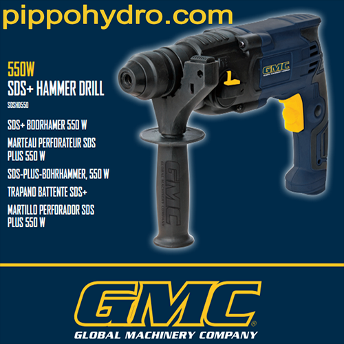 GMC - Trapano battente tassellatore con punte sds-plus 550W 2