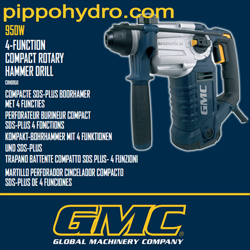 GMC - Trapano battente tassellatore con punte sds-plus 950W 2