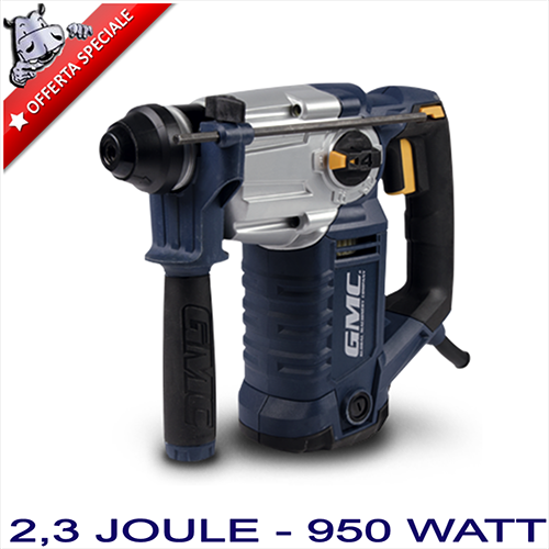 GMC - Trapano battente tassellatore con punte sds-plus 950W