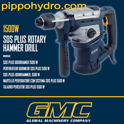 GMC - Trapano battente tassellatore con punte sds-plus 1500W 2