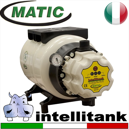 Matic Regolatore di pressione Presscontrol Intellitank - pressione di ripartenza pompa regolabile da 1Bar a 2,8Bar - applicabile a pompe max 2Hp