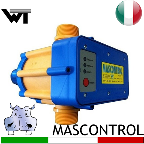 Watertech Regolatore di pressione Mascontrol pretarato - applicabile a pompe max 3Hp 2