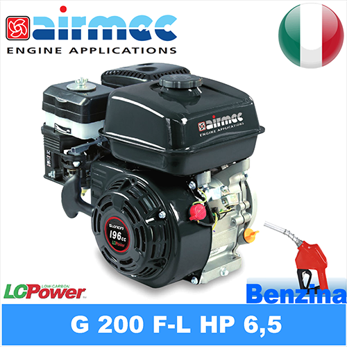 Motore a benzina G 200F-L HP 6,5 ATTACCO FLANGIATO