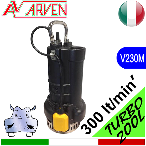 Arven Elettropompe sommerse per drenaggio acque sabbiose serie Turbo L200