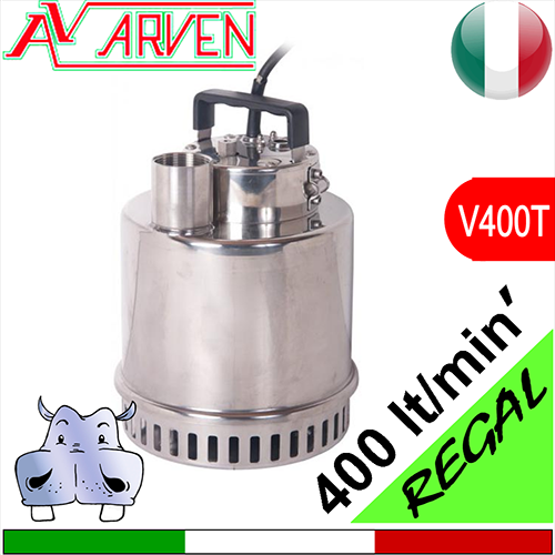 Arven Elettropompe sommerse per drenaggio acque sporche REGAL - alimentazione trifase 400Vac