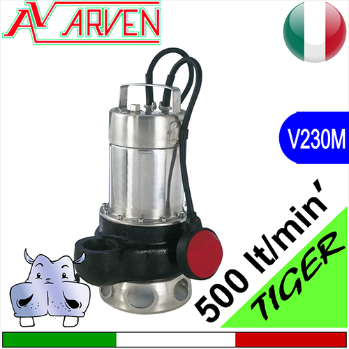 ARVEN Elettropompe sommerse per fognatura pesante Tiger monofase