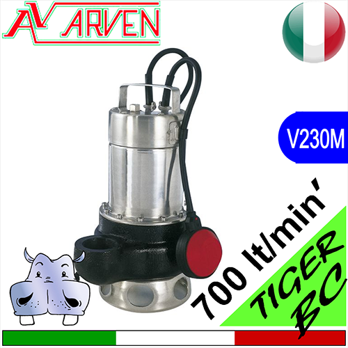 ARVEN Elettropompe sommerse per fognatura Tiger BC monofase