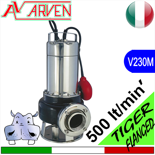 ARVEN Elettropompe sommerse per fognatura Tiger F monofase flangiate