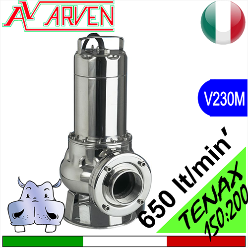ARVEN Elettropompe sommerse per fognatura pesante Tenax monofase flangiate