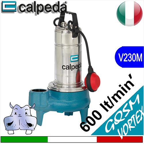 Calpeda Elettropompe sommerse per fognature acque sporche GQS - mandata verticale