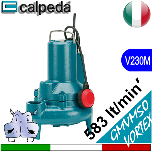 Calpeda Elettropompe sommerse per fognature acque sporche GMVM50 - mandata verticale