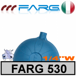 Sfera Farg in plastica con nottolino in ottone art.530