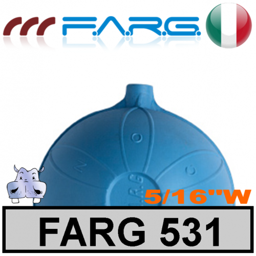 Sfera Farg in plastica con nottolino in ottone art.531