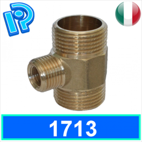 Doppiavite con inserto MF in ottone giallo