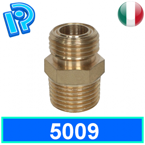 Doppiavite DX-SX uso gas in ottone giallo