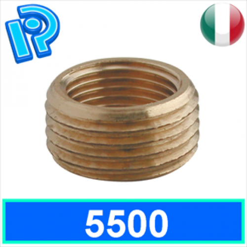Ghiera di riduzione MF in ottone giallo
