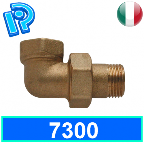 Raccordo con o-ring curvo 3 pz MF in ottone giallo