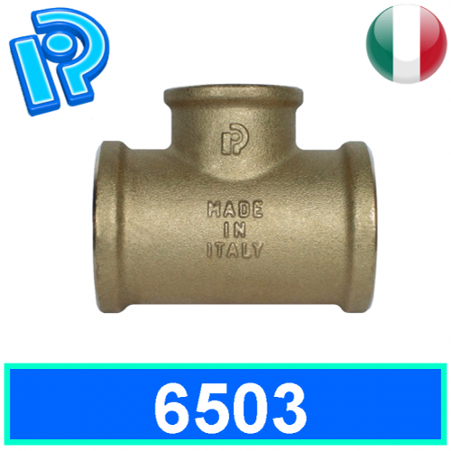 T ridotto al centro in ottone giallo