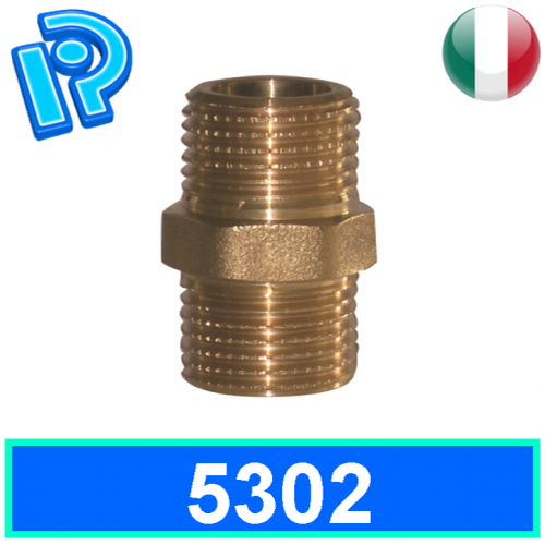 Doppiavite filetto lungo in ottone giallo