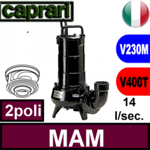 Pos.01 Caprari Elettropompa pompa Sommersa per fognature MAM
