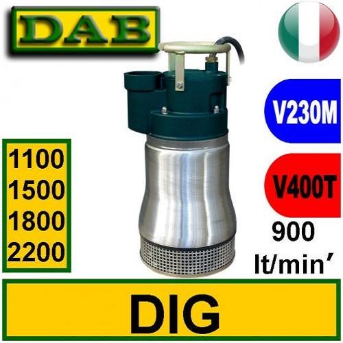 Dab Elettropompa Sommersa per drenaggio DIG 1100:2200