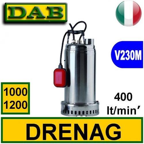 Dab Elettropompa Sommersa per drenaggio DRENAG 1000:1200