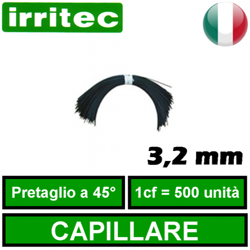 Capillari pretagliati a 45°