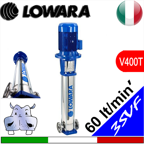 Elettropompe Multistadio Verticali Silenziose Lowara 3SVF alimentazione trifase 3x400