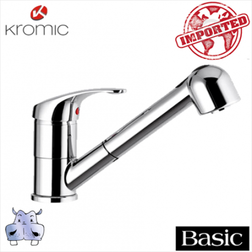 Miscelatore rubinetto monocomando Lavello con doccetta estraibile Kromic BASIC