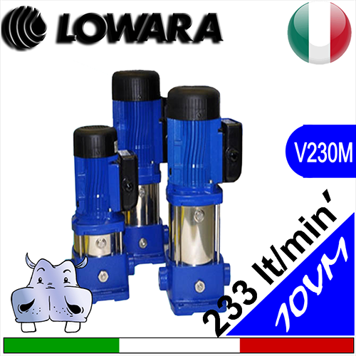 Elettropompe Multistadio Verticali Silenziose Lowara 10VM alimentazione monofase 1x230