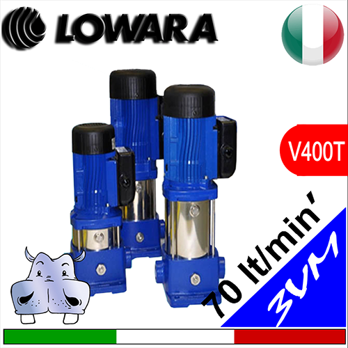 Elettropompe Multistadio Verticali Silenziose Lowara 3VM alimentazione trifase 3x400