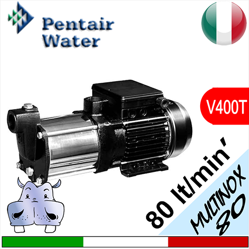 Elettropompa multistadio silenziosa Pentair MULTINOX 80 T