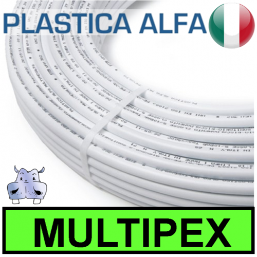 Tubo multistrato MULTIPEX polietilene ed alluminio SENZA guaina termica