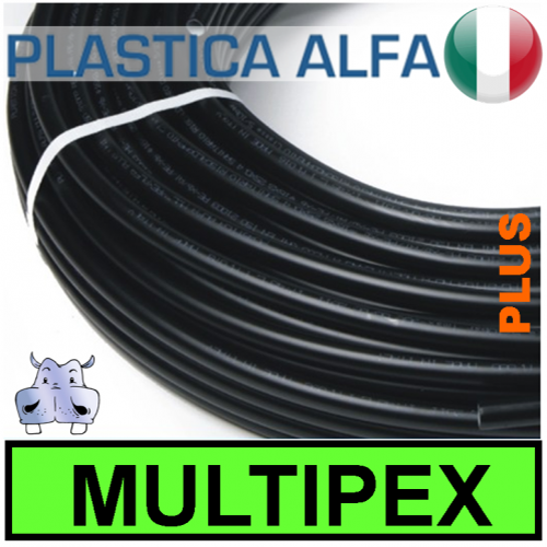 Tubo multistrato MULTIPEX-PLUS polietilene e alluminio DOPPIO spessore