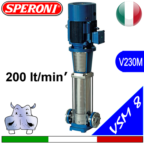 Elettropompe Multistadio Verticali Silenziose Speroni VS 8 Monofase