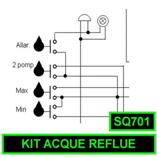Kit Acque reflue 1 elettropompa per art. SQ701