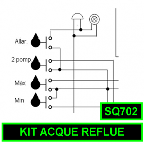 Kit Acque reflue 1 elettropompa per art. SQ702