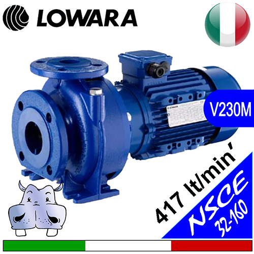 Lowara Elettropompa normalizzata in ghisa NSCE 32-160 Monofase