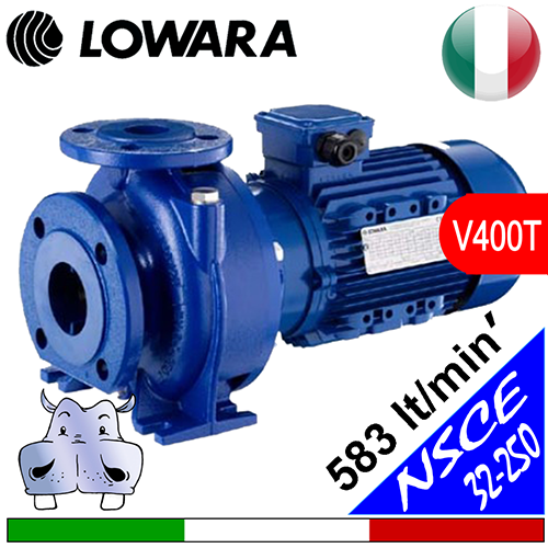Lowara Elettropompa normalizzata inox NSCE 32-250 Trifase