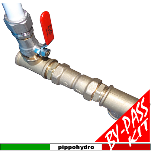 Pippohydro - kit gruppo by-pass acqua diretta e pompa di pressurizzazione idrica